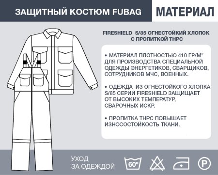 Защитный костюм Fubag размер 48-50 рост 4 в Чебоксарах фото