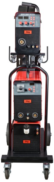 Сварочный полуавтомат INMIG 500T DW SYN + Подающий механизм DRIVE INMIG DW SYN + Шланг-пакет 5 м + Горелка FB 500 3 м + Блок жидкостного охлаждения + Тележка в Чебоксарах фото