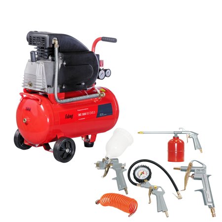 Поршневой масляный компрессор FUBAG DC 320/50 CM2.5 + Набор пневмоинструмента в ПОДАРОК