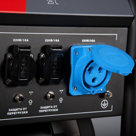 Бензиновый генератор с электростартером и коннектором автоматики FUBAG BS 7500 A ES в Чебоксарах фото