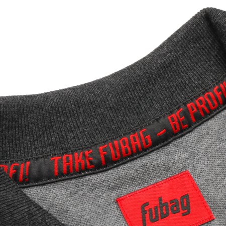 Серая рубашка-поло Fubag с красными пуговицами  размер XL в Чебоксарах фото